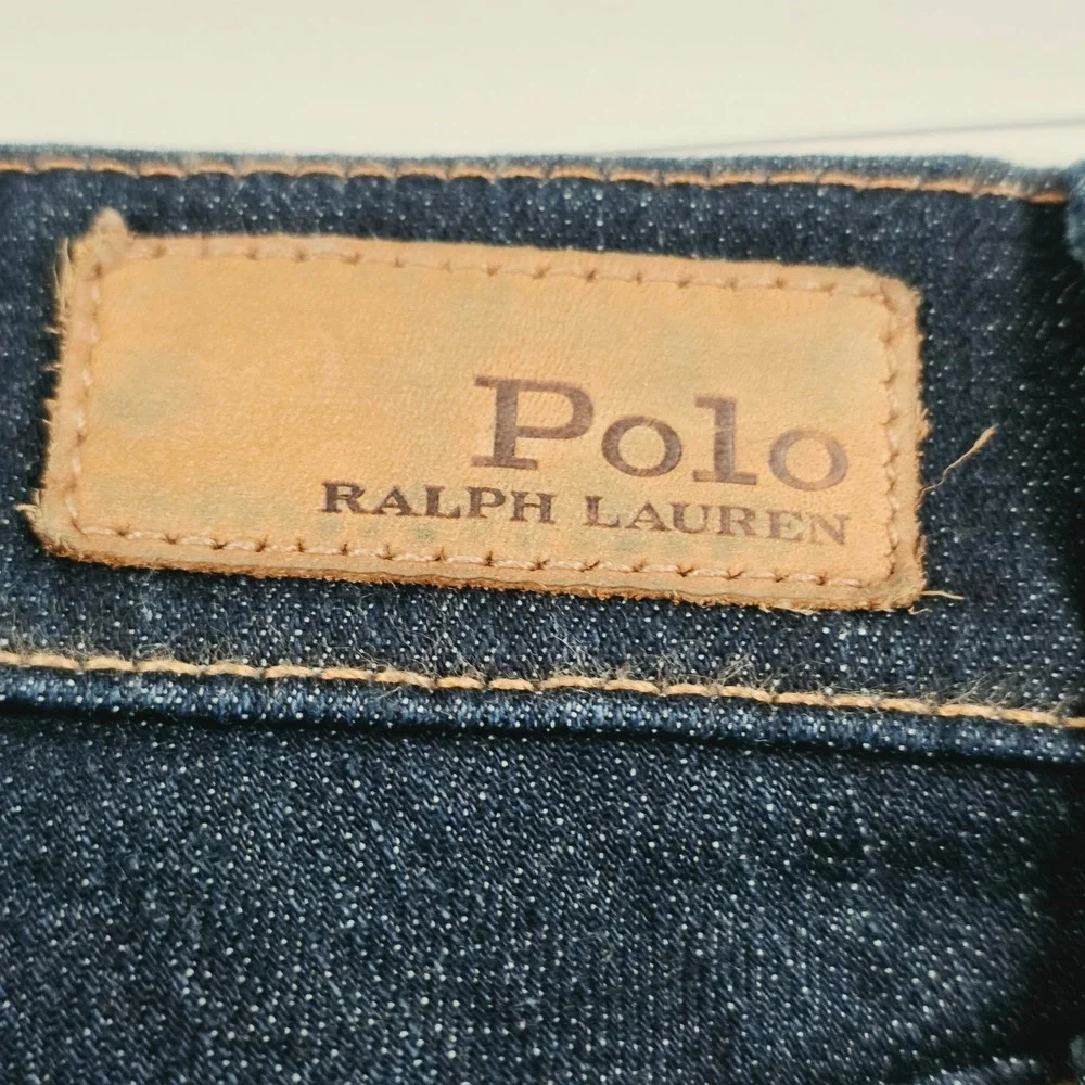 Polo Ralph Lauren Skinny Jeans Mens 33x31 Dark Indigo Quiet Luxury Casual Preppy